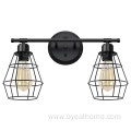 Metal Cage Lampshade Wall Lamp for Bathroom